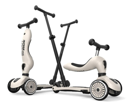 Hulajnoga nieelektryczna Scoot & Ride Highwaykick 1 Push and Go 2w1 Jeździk i hulajnoga Ash